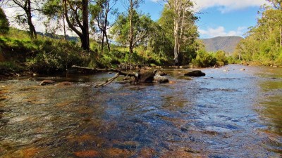 The river was at a nice wading level at last..JPG